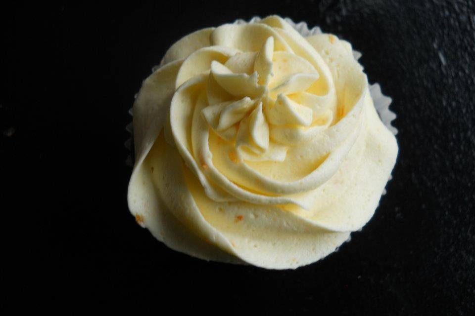 Valrhona cupcakes with Orange buttercream.