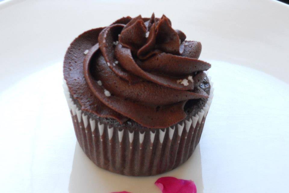 Valrhona Double Chocolate Fleur de sel laced with vanilla bean.