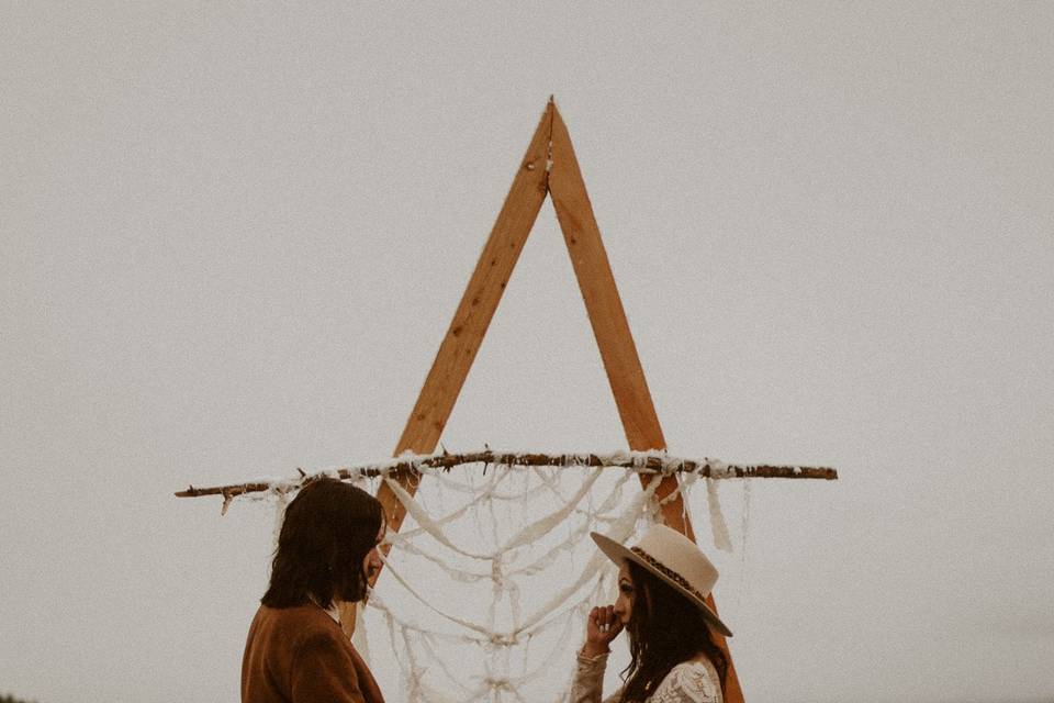 Boho elopement