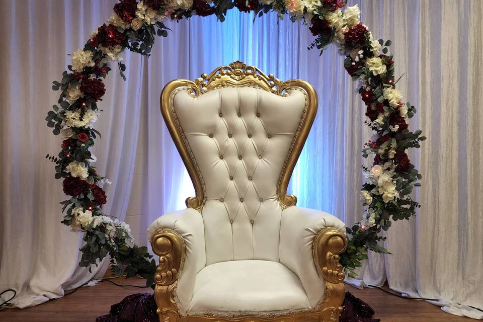 Elegant throne