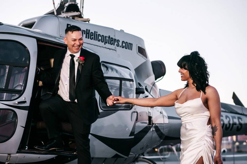 Helicopter Tour Wedding