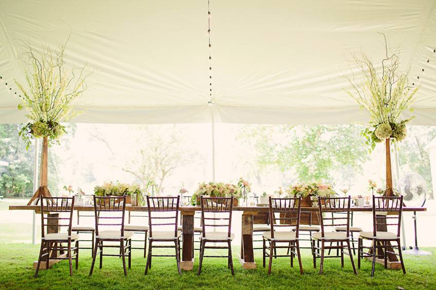 Long table set-up