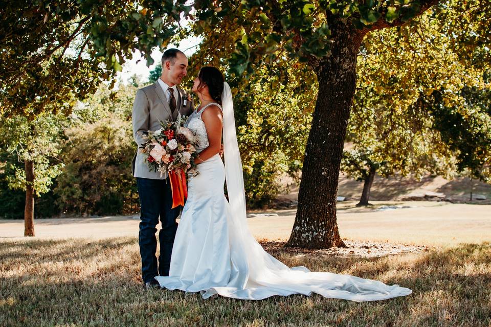 Couple under a tree