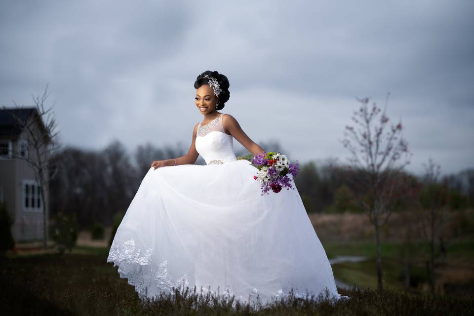 Aisha happy bride
