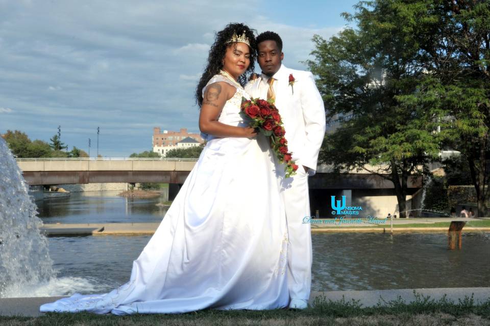Lyrix and his bridal party