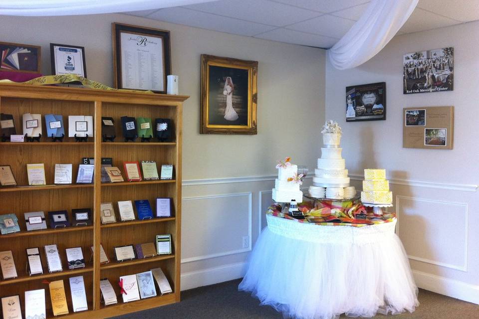 Wedding cake area