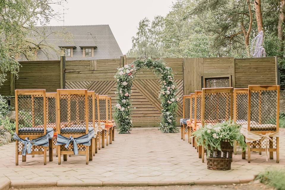 Ceremony setup