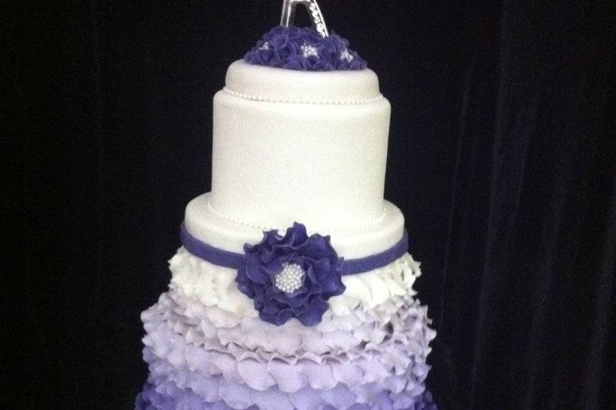 Purple gradient cake