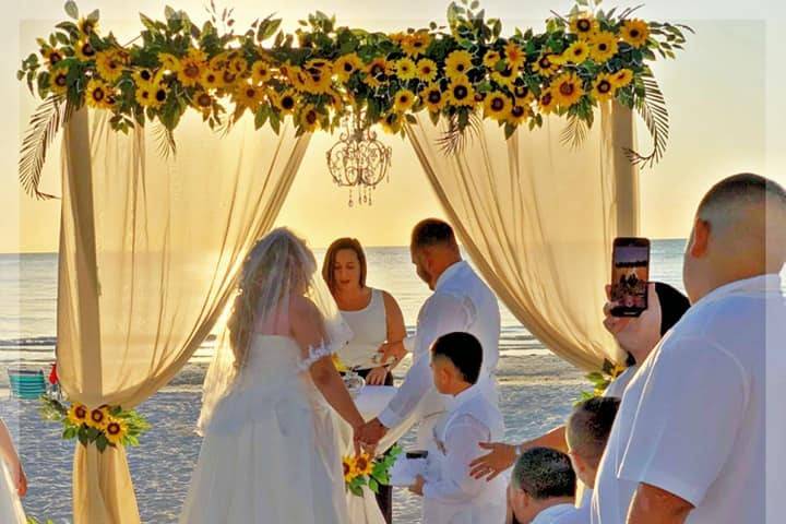 Beautiful beach wedding