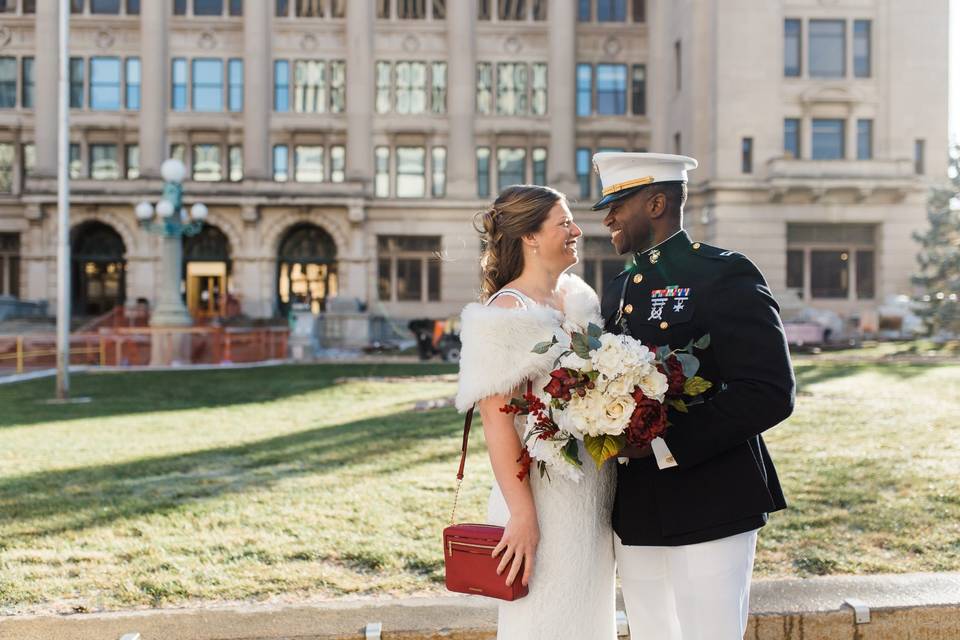 Military newlyweds