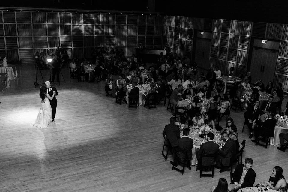 Father and daughter dancing