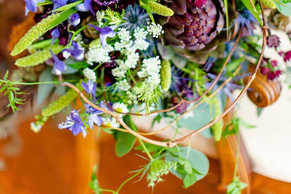 Woodland bridal bouquet