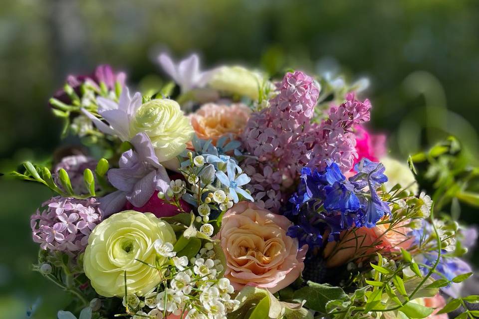 Spring bridal bouquet