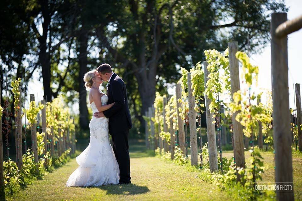 Candie & Justin in Whistler's Vineyard | Photo credit to Distinction Photo