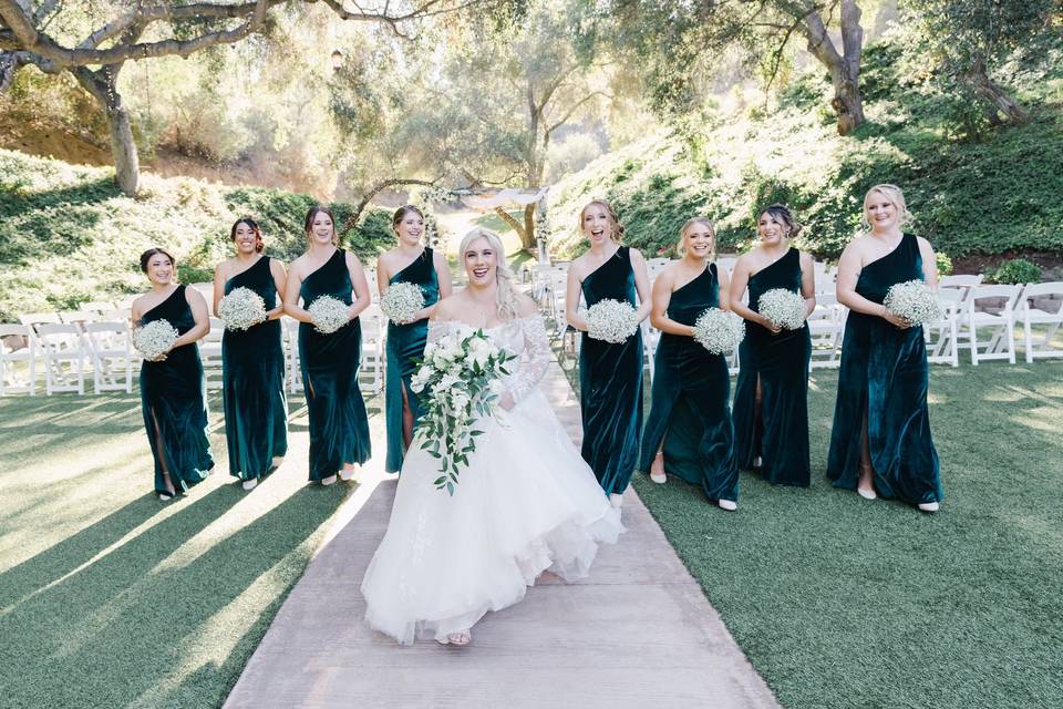 Bayou’s breath bridesmaids bou