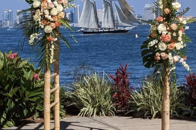 Arch with a view at Bali Hai