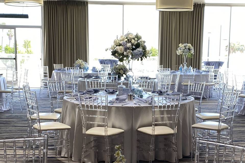 Blue and White Wedding