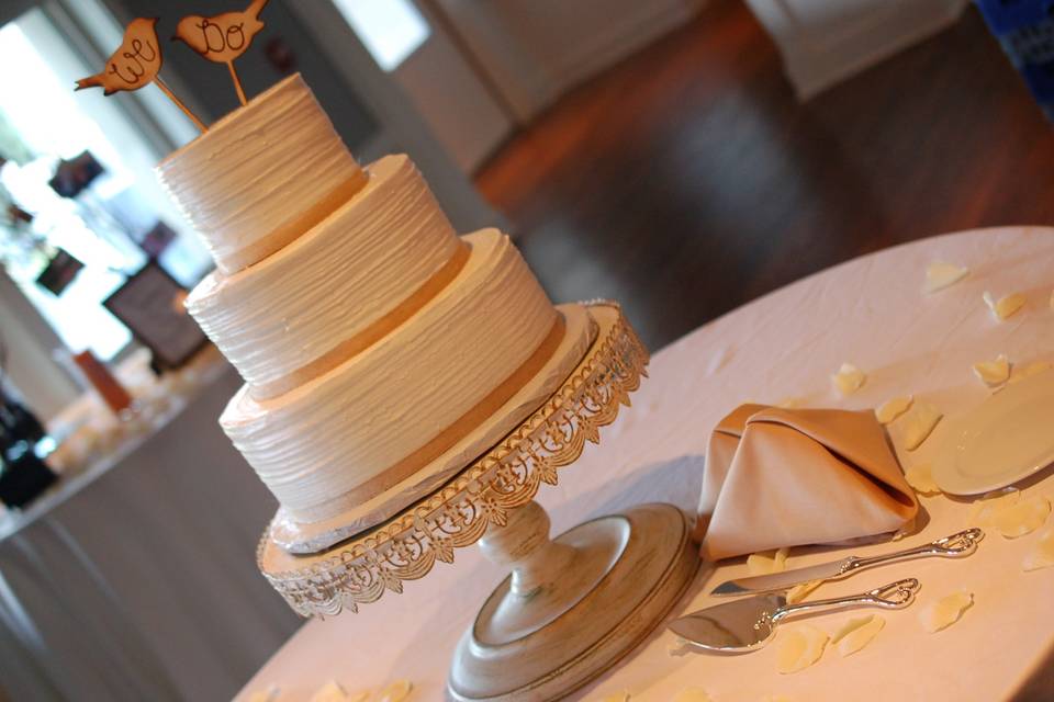 Simple tiered cake