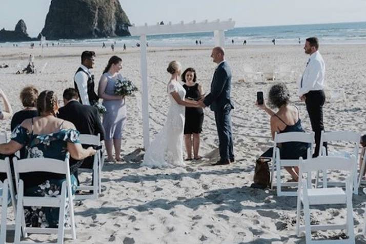 Seaside ceremony