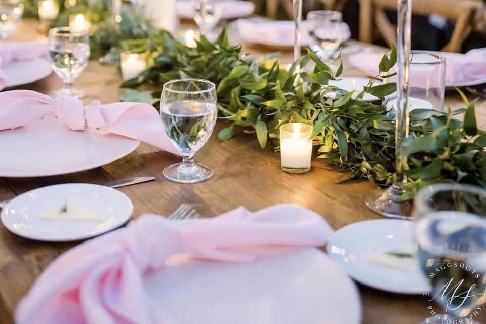 Reception decor