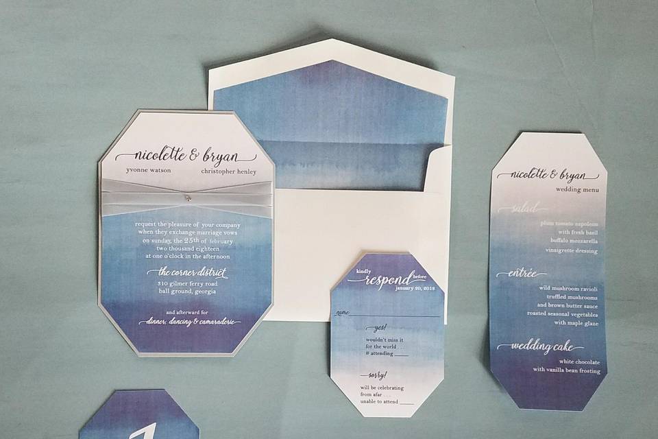 Marble invitation