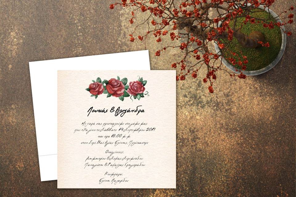 Romantic invitation