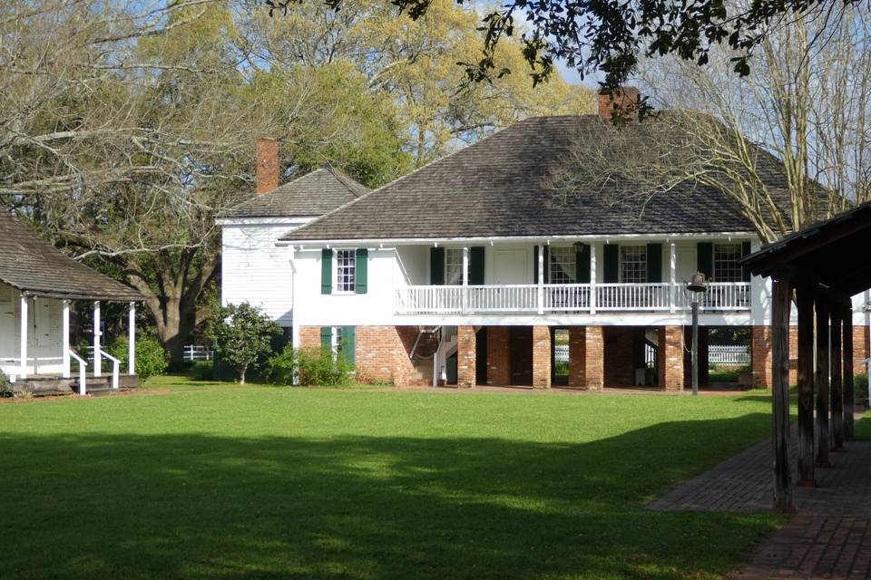 Rear view of the house