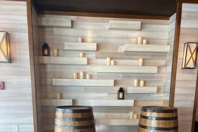 Candle Wall with Barells
