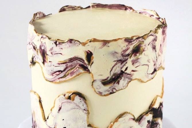 Marbled Faultline Cake