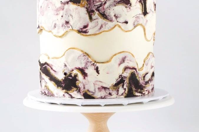 Marbled Faultline Cake