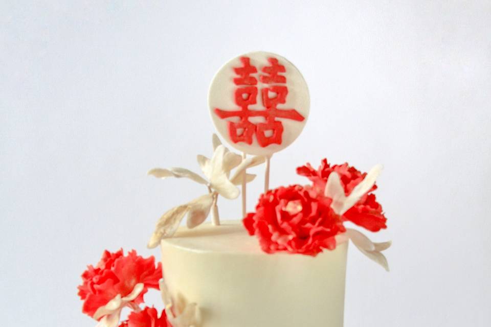 Buttercream with Sugar Flowers