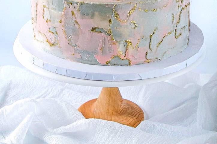 Textured Watercolor Cake