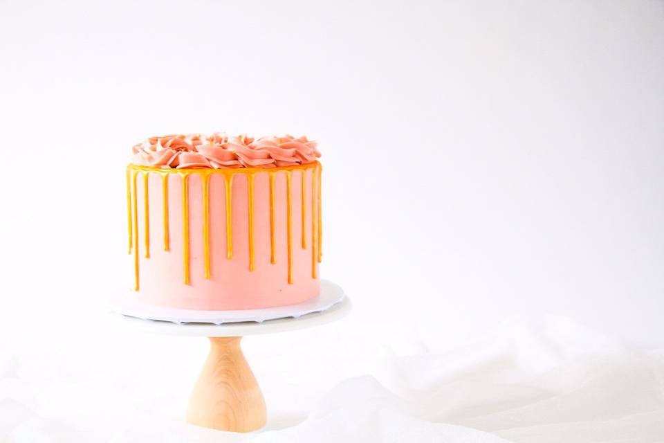Rose Gold Drip Cake