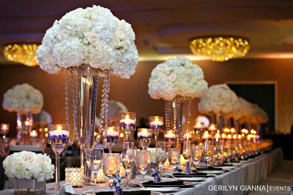 Tall white flowers