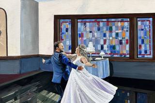 Savannah’s Live Wedding Painting