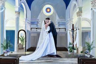 Savannah’s Live Wedding Painting