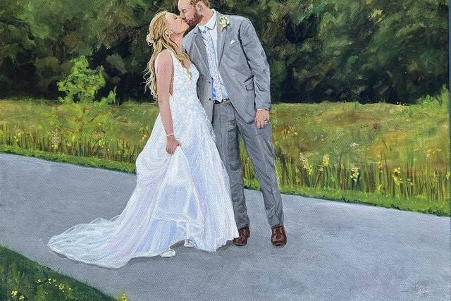 Savannah’s Live Wedding Painting
