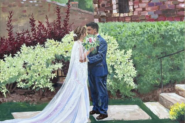 Savannah’s Live Wedding Painting