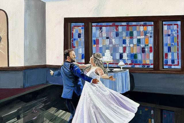 Savannah’s Live Wedding Painting