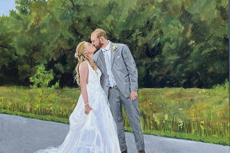 Savannah’s Live Wedding Painting