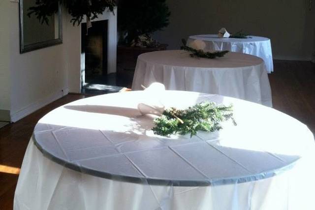 Indoor wedding reception
