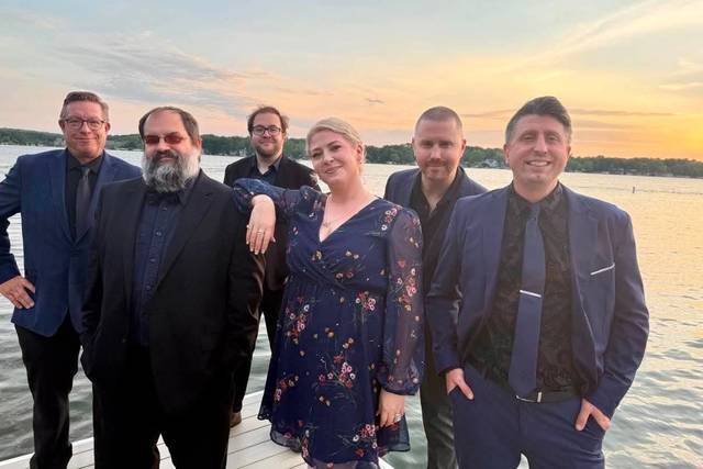Blair and the guys on the lake