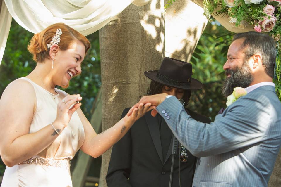 Ceremony giggles