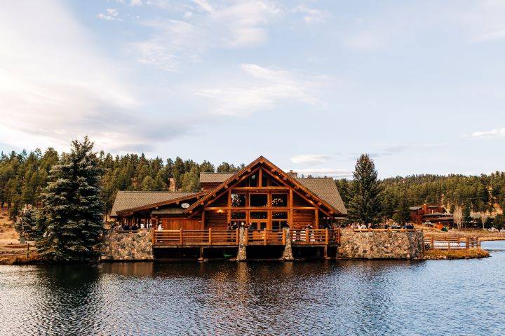 Evergreen Lake House Back