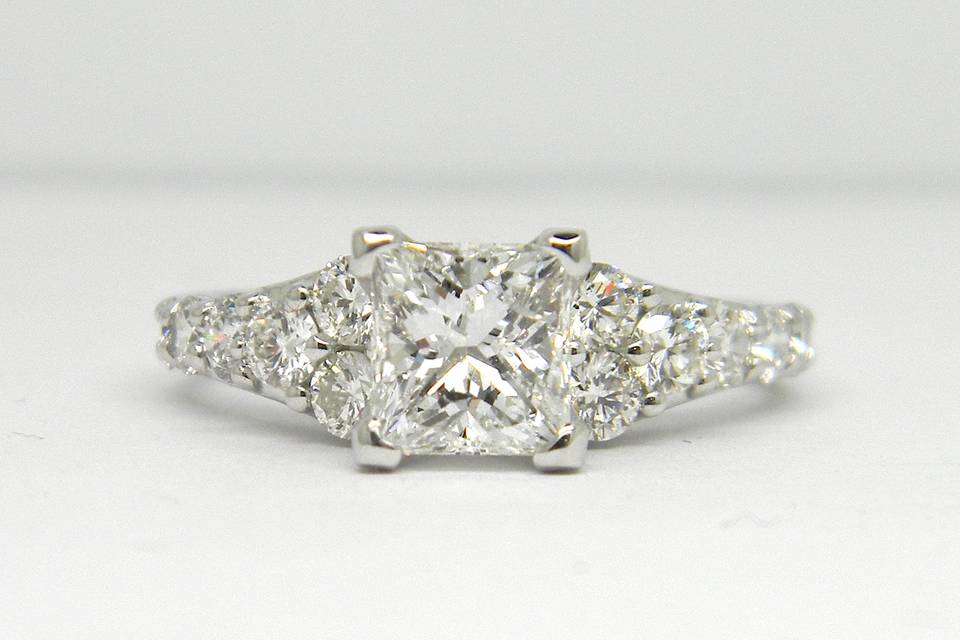 Diamond accented ring