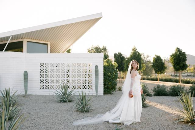 Golden hour bridal portraits