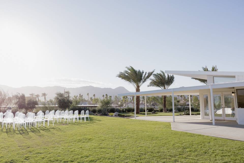 Ceremony on the lawn