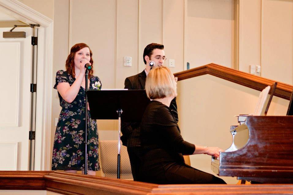 Singing at a wedding in Bremen, GA