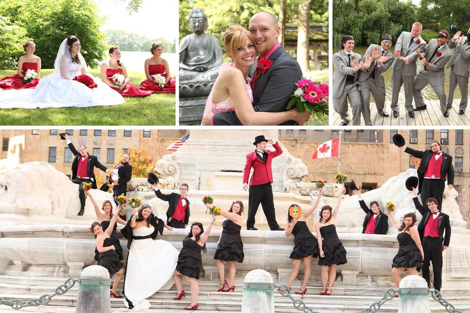 rochester wedding photographer - bridal portraits - sonnenberg gardens - buffalo city hall - niagara square