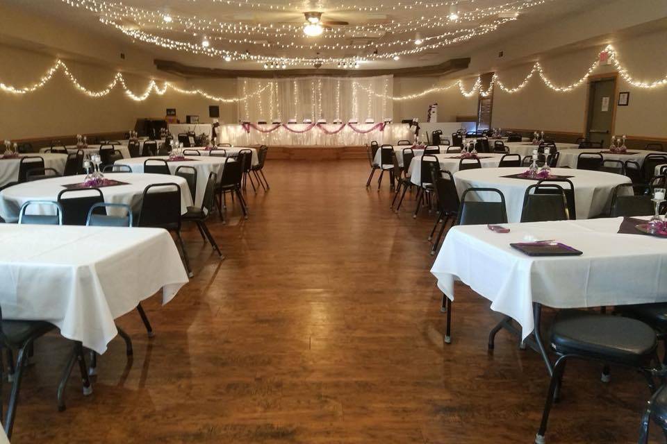 Reception Set Up Option
